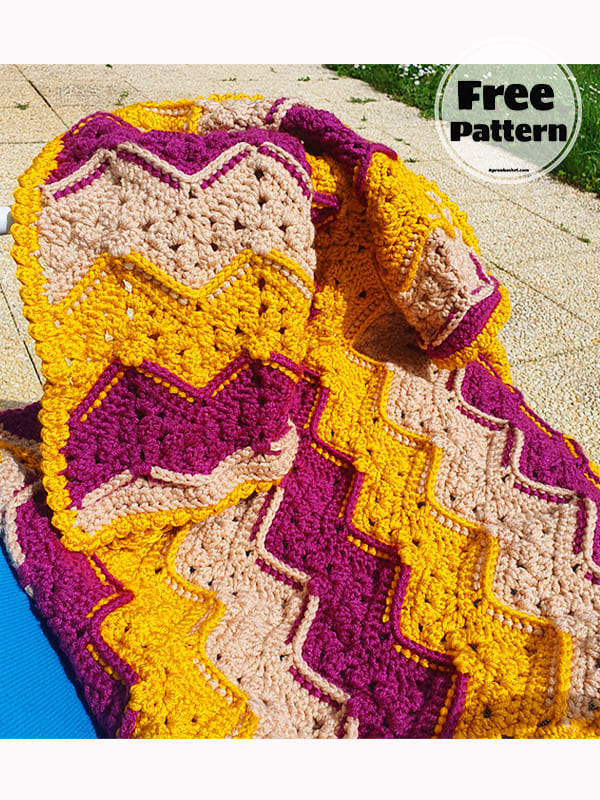 12 Afghan Stitch Crochet Blanket Pattern Free