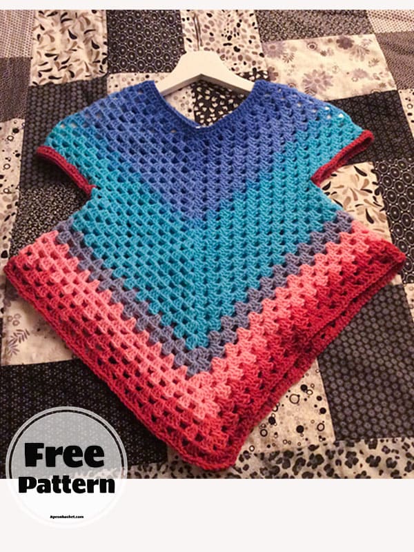 15+ Easy Crochet Poncho Pattern Free