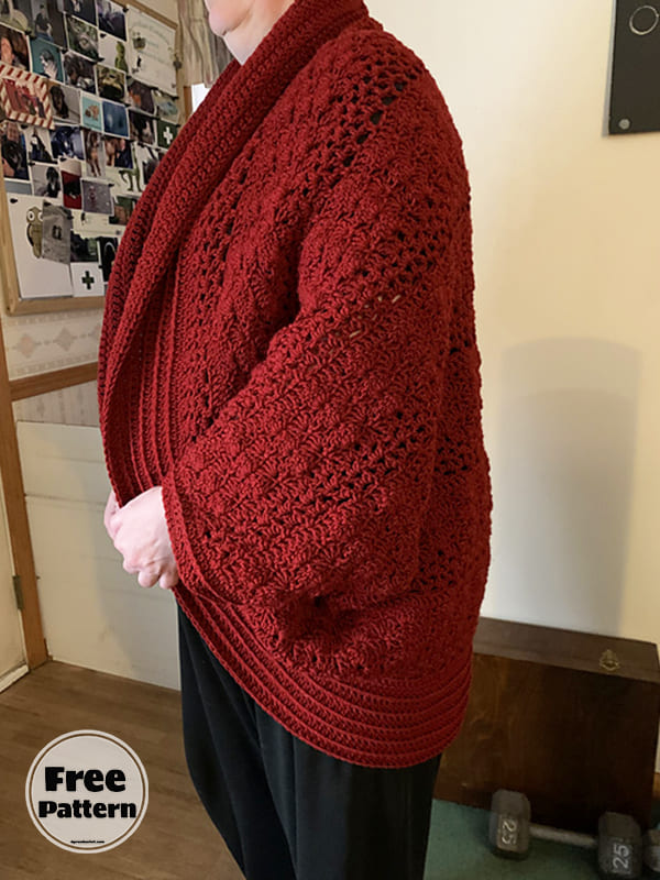 Plus Size Crochet Shrug