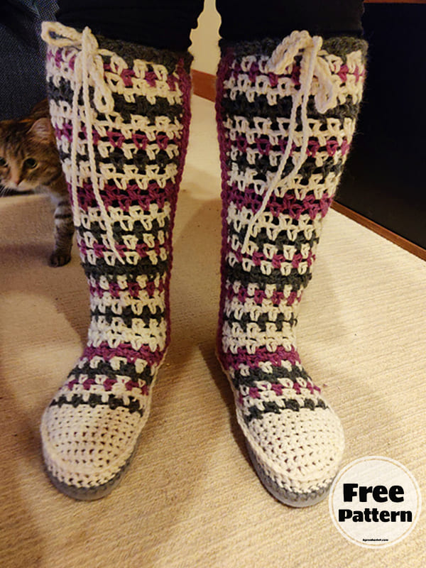 Crochet Knee High Socks Pattern Free