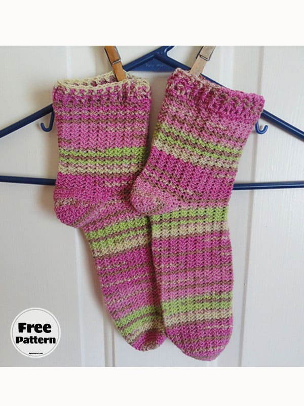 Crochet Mini Sock Pattern 
