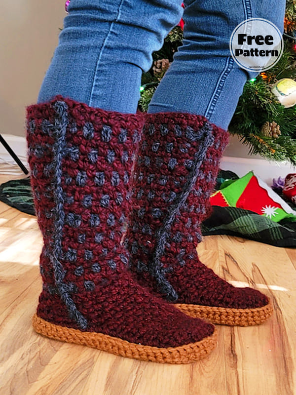 Crochet Thigh High Socks