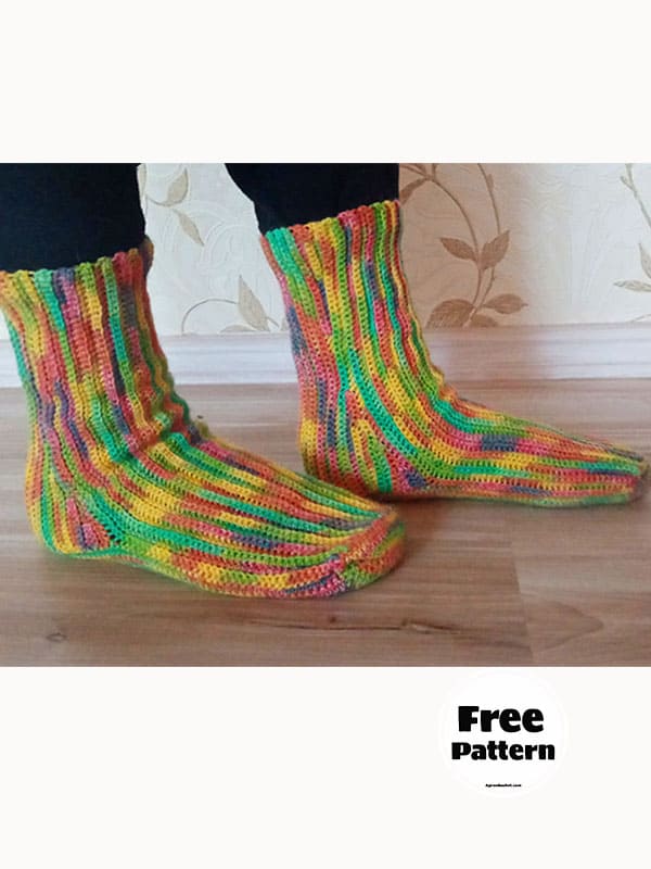Crocheted Socks Pattern