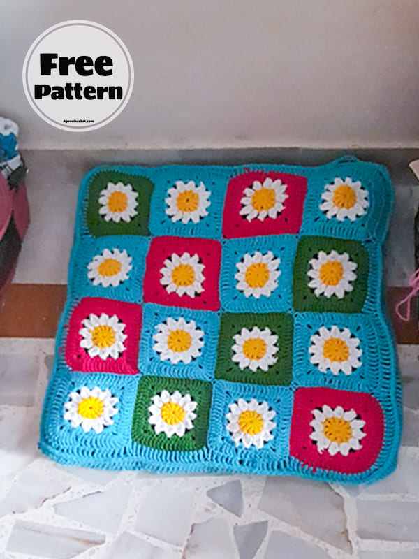 12+ Granny Square Crochet Pillow Pattern Free