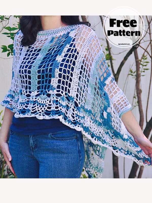 15+ Easy Crochet Poncho Pattern Free