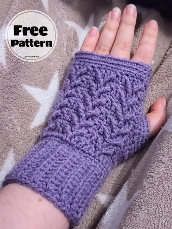 12+ Free Easy Fingerless Gloves Crochet Pattern