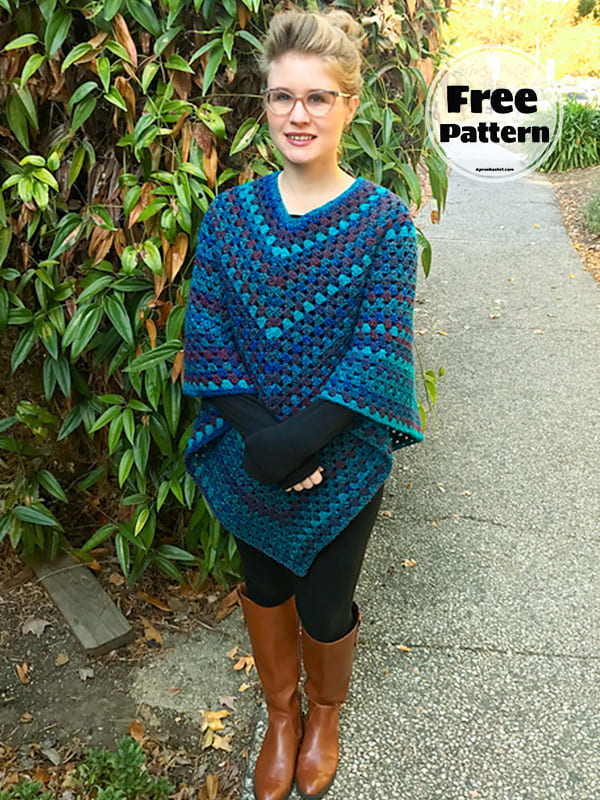 15+ Easy Crochet Poncho Pattern Free