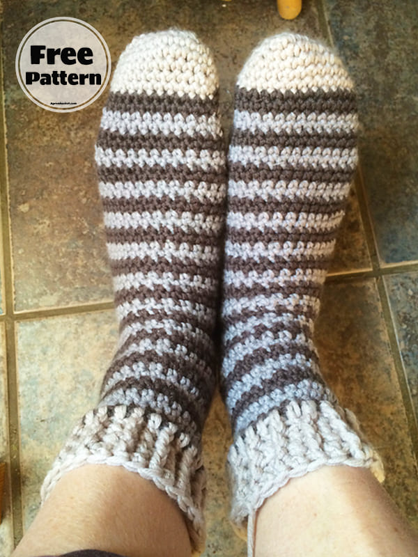 Knee High Basic Crochet Sock Pattern