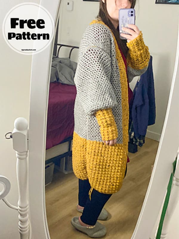 Long sleeve crochet duster cardigan pattern