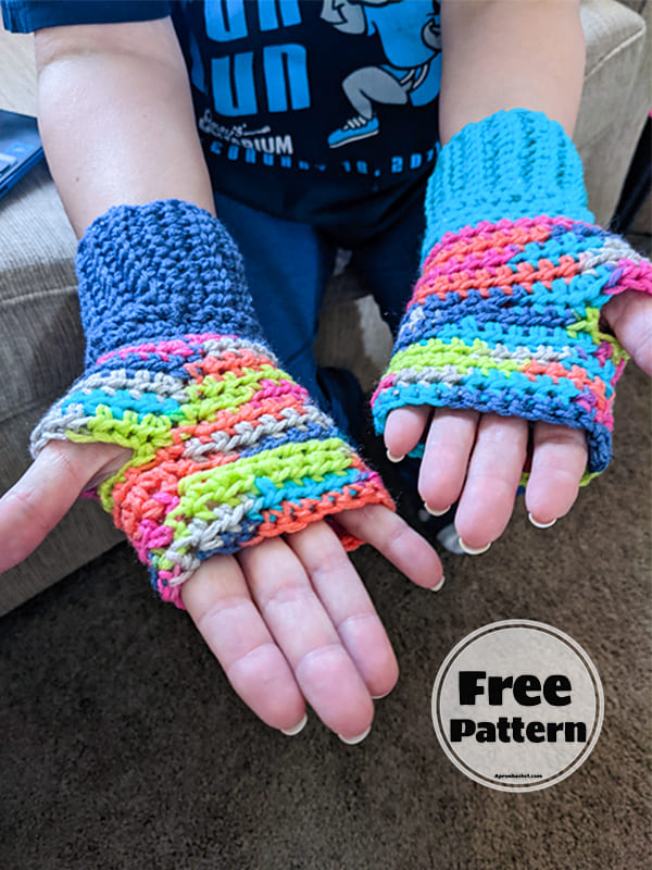 12+ Free Easy Fingerless Gloves Crochet Pattern