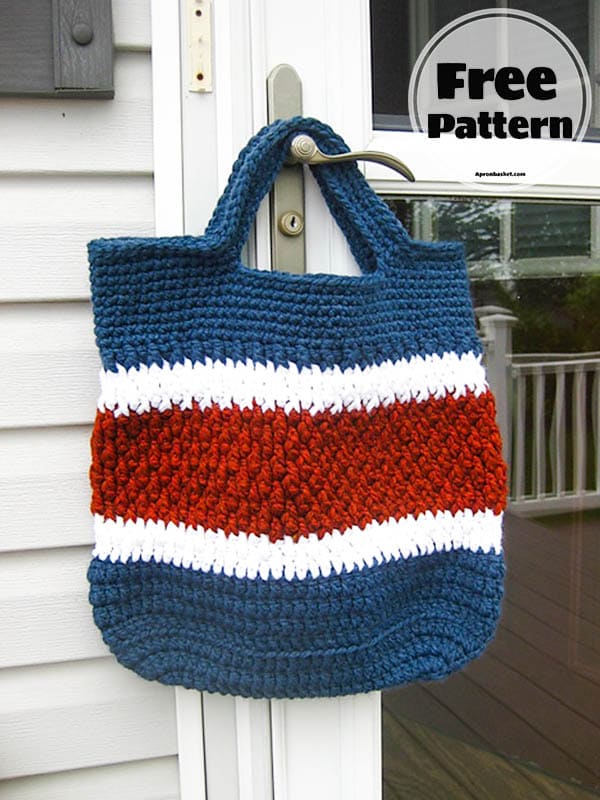 brickwork crochet beach bag pattern