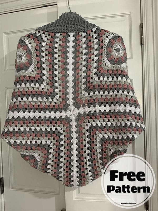 coziest crochet granny square cardigan pattern - 2