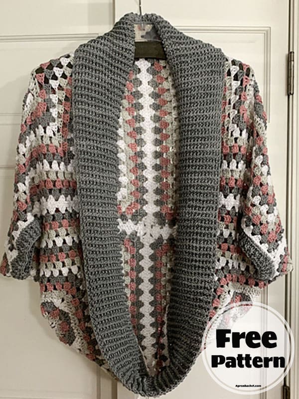 coziest crochet granny square cardigan pattern