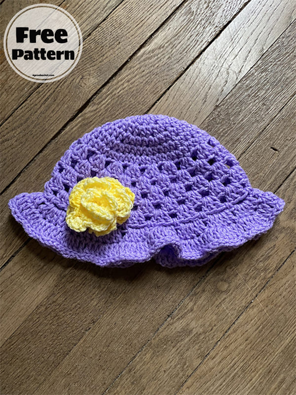 crochet baby summer hat free pattern