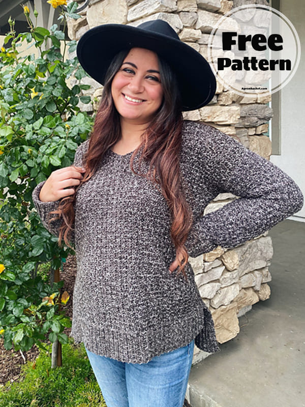 crochet oversized sweater pattern free