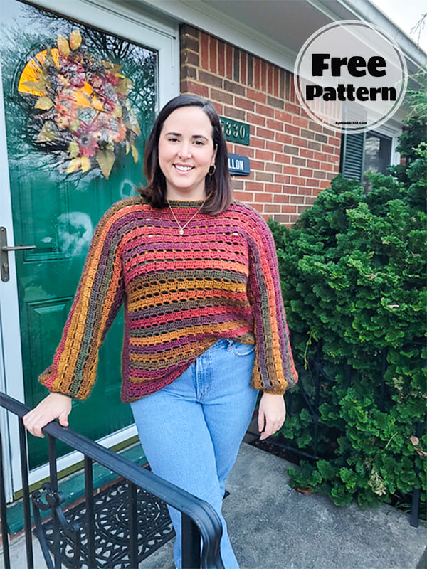 crochet pullover sweater pattern