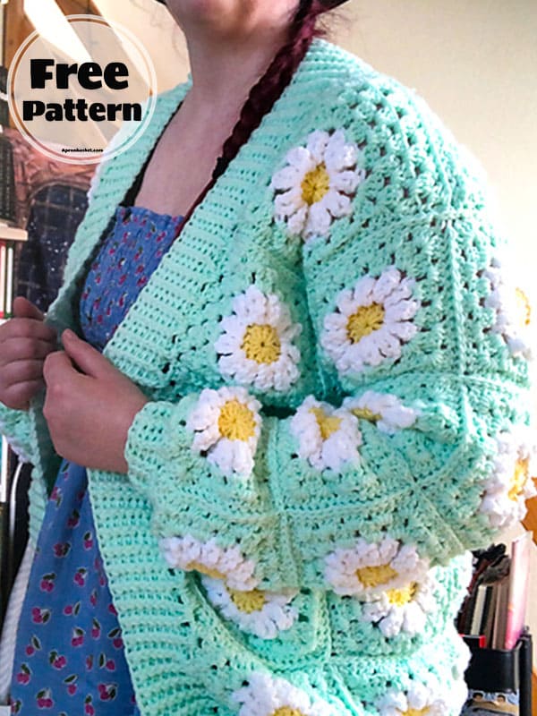 daisy granny square cardigan pattern