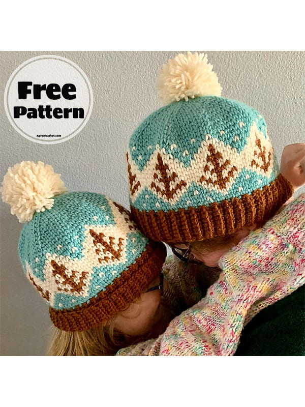 fair isle crochet baby hat free pattern