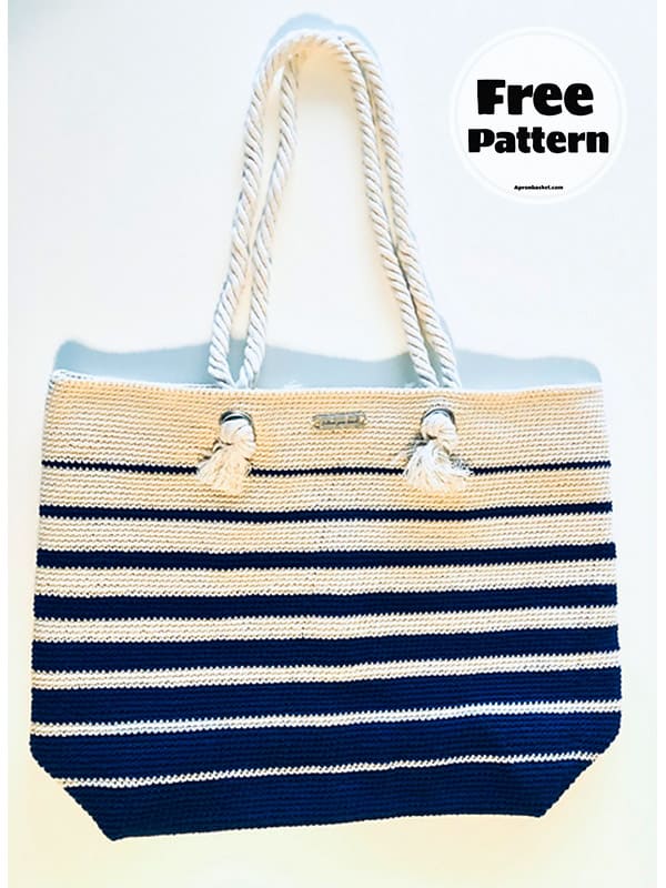 marina tote crochet beach bag pattern