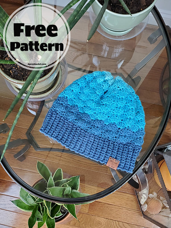 shell stitch baby hat free pattern