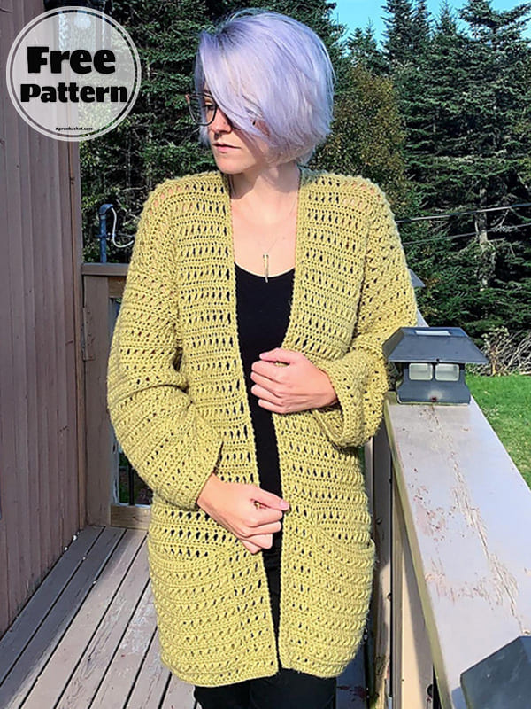 sweater crochet duster cardigan pattern