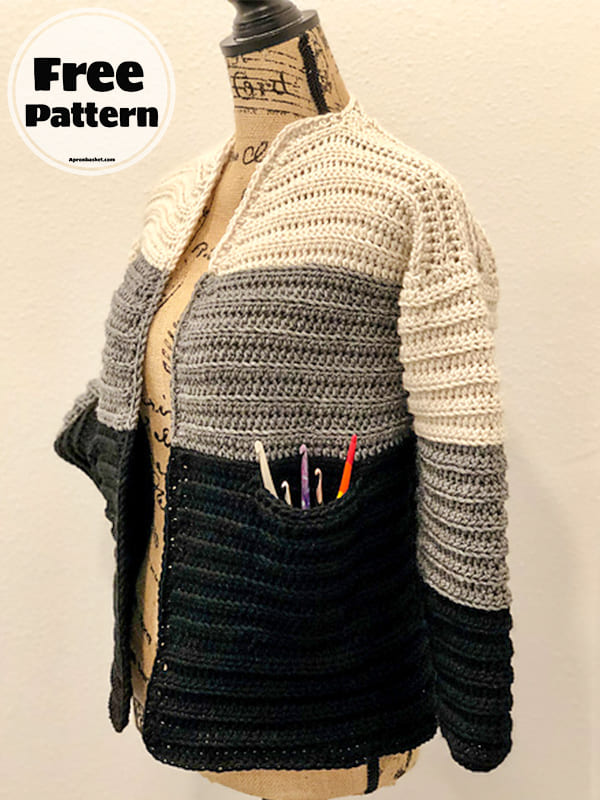 wednesday cardigan crochet pattern