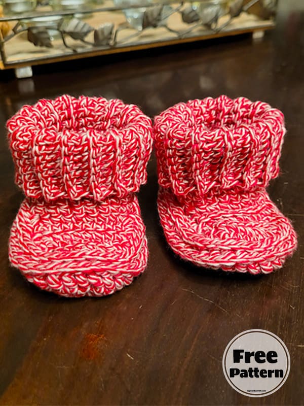 15+ Lovely Free Crochet Patterns For Baby Booties