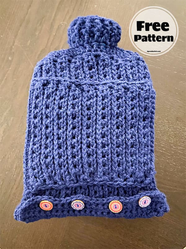 Crochet Hot Water Bottle Cover Pattern