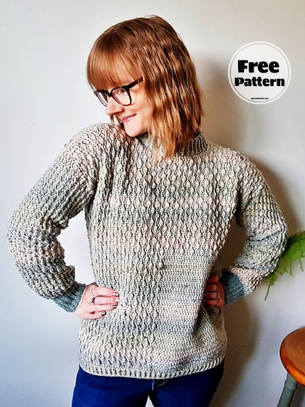 Crochet Sleeve Sweater 
