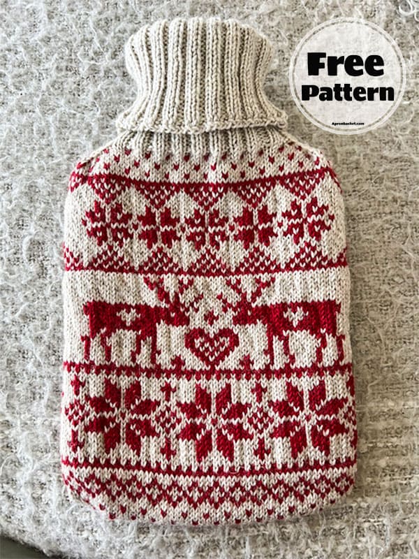 Nordic Crochet Hot Water Bottle Cover (1)