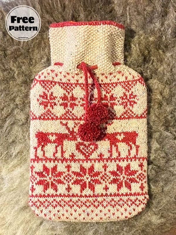 Nordic Crochet Hot Water Bottle Cover (2)