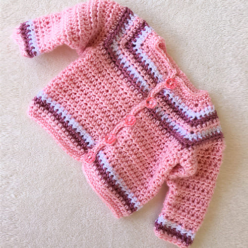 13+ Simple Baby Cardigan Crochet Pattern Free