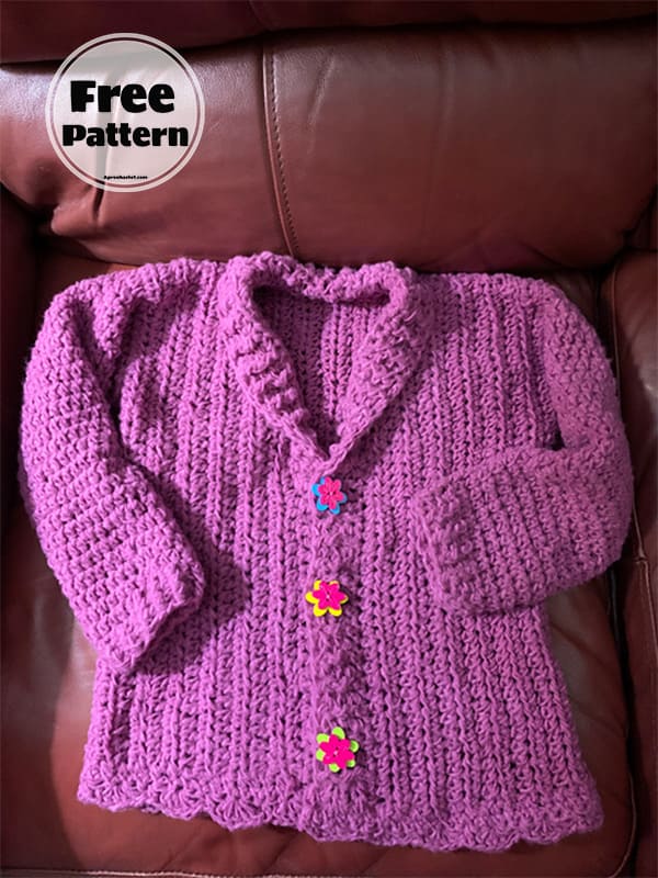 15+ Simple Baby Cardigan Crochet Pattern Free