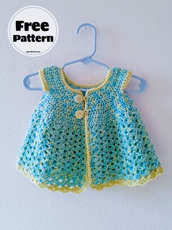 15+ Simple Baby Cardigan Crochet Pattern Free