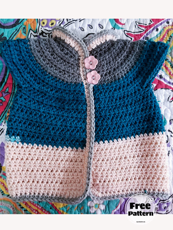 15+ Simple Baby Cardigan Crochet Pattern Free