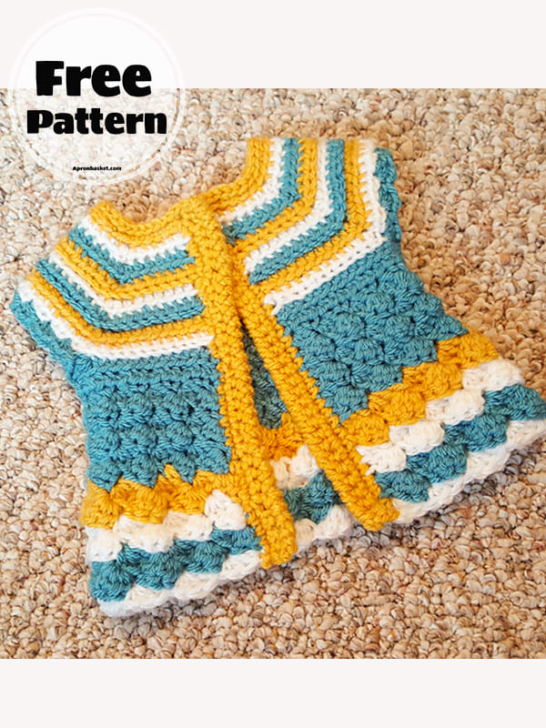 15+ Simple Baby Cardigan Crochet Pattern Free