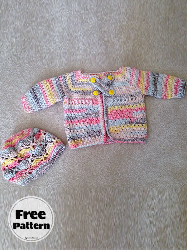 15+ Simple Baby Cardigan Crochet Pattern Free