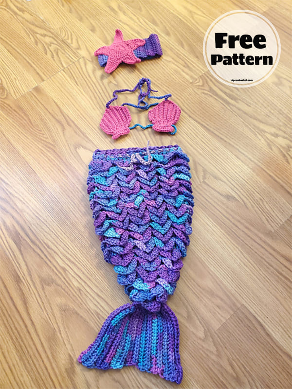 Crochet Baby Mermaid Cocoon