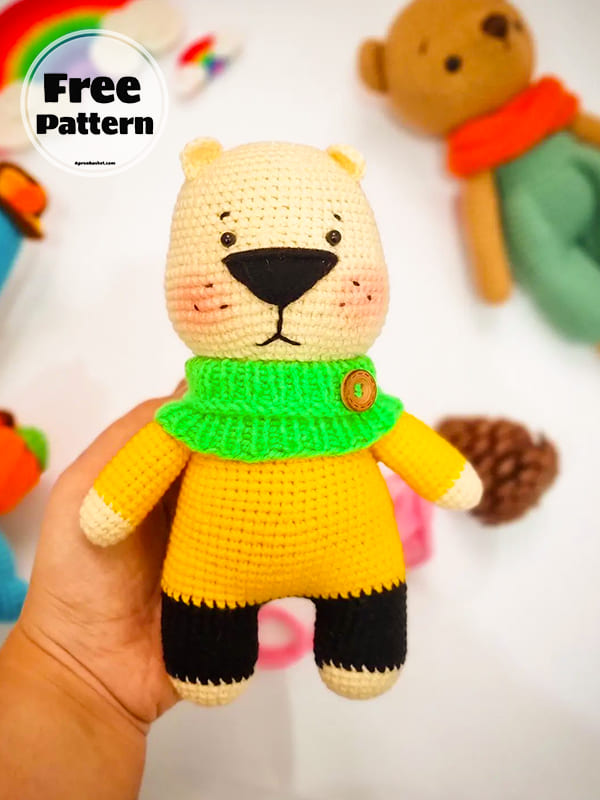 20+ Simple Crochet Bear Amigurumi Free Patterns 