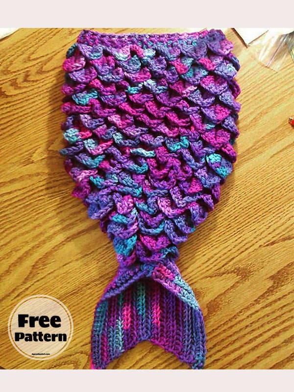 Crochet Crocodile Stitch Mermaid Tail Pattern Free