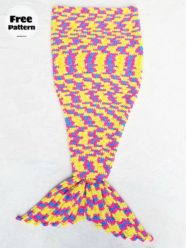Crochet Pattern Mermaid Tail Blanket
