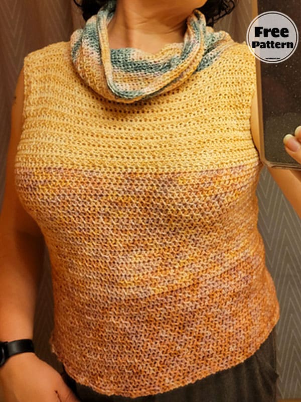 Crochet Turtle Neck Sweater