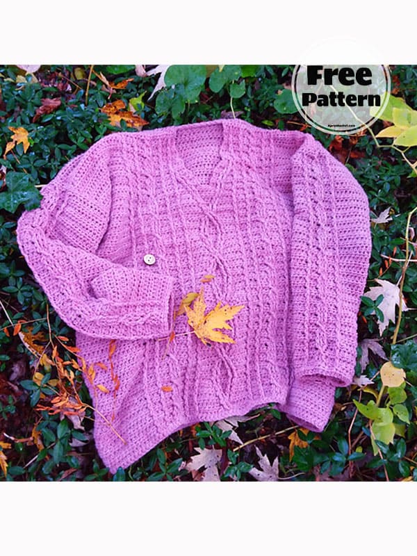 Fisherman Free Crochet Sweater Pattern