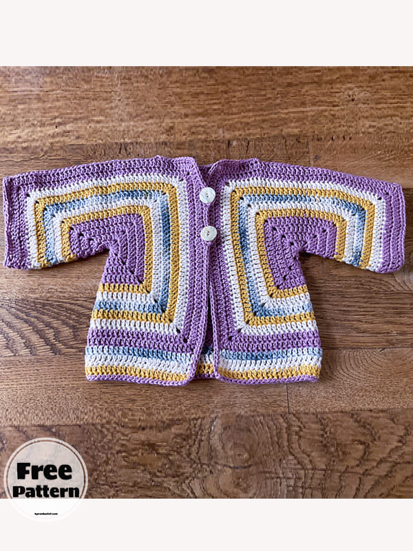 15+ Simple Baby Cardigan Crochet Pattern Free
