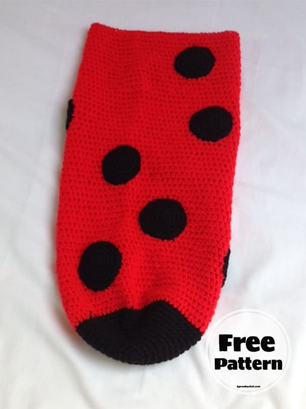 Ladybug Crochet Baby Cocoon