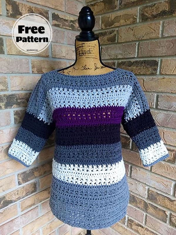 Messy Easy Crochet Sweater