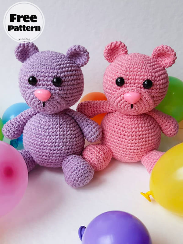 20+ Simple Crochet Bear Amigurumi Free Patterns 