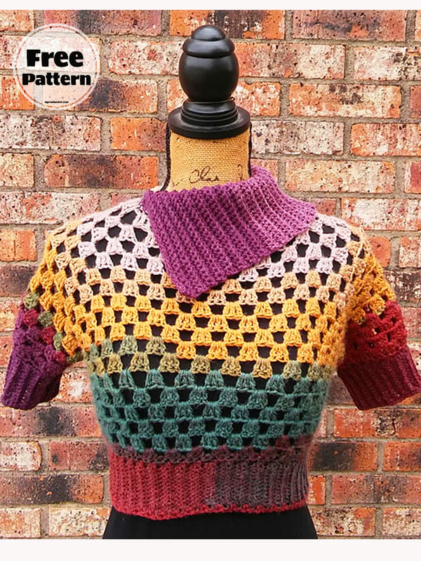 Super Cropped Crochet Sweater