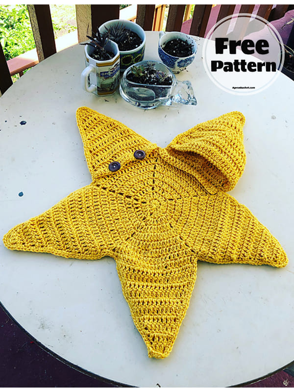 Twinkle Star Crochet Baby Cocoon