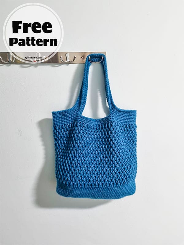a fun crochet market bag